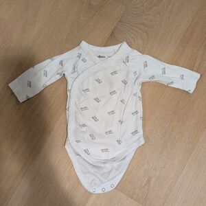 White Printed Kids One Piece